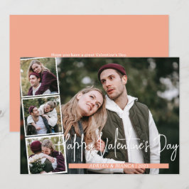 シンプルエレガント恋バレンタインのカップル4枚の写真 シーズンカード