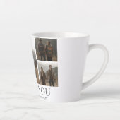 シンプルエレガント恋バレンタインのカップル5写真 カフェラテマグ (右)