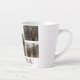 シンプルエレガント恋バレンタインのカップル5写真 カフェラテマグ