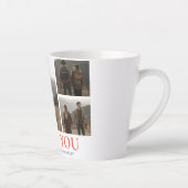 シンプルエレガント恋バレンタインのカップル5写真 カフェラテマグ (右)