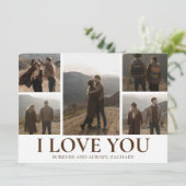 シンプルエレガント恋バレンタインのカップル5写真 シーズンカード (スタンド正面)