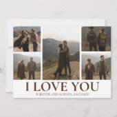 シンプルエレガント恋バレンタインのカップル5写真 シーズンカード (正面)