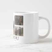 シンプルエレガント恋バレンタインのカップル5写真 ジャンボコーヒーマグカップ (右)