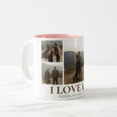 シンプルエレガント恋バレンタインのカップル5写真 ツートーンマグカップ (正面左)