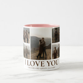 シンプルエレガント恋バレンタインのカップル5写真 ツートーンマグカップ