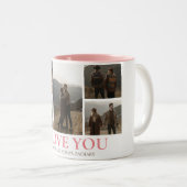 シンプルエレガント恋バレンタインのカップル5写真 ツートーンマグカップ (正面右)