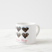 シンプルエレガント恋バレンタインのカップル6枚の写真 エスプレッソカップ (正面右)