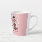 シンプルエレガント恋バレンタインデー夫婦の写真 カフェラテマグ (右)