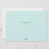 シンプルエレガント愛バレンタイン家族の写真 シーズンカード (裏面)