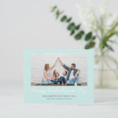 シンプルエレガント愛バレンタイン家族の写真 シーズンポストカード (スタンド正面)