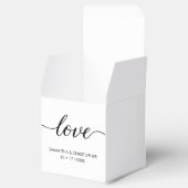 シンプルエレガント愛結婚のパーソナライズされた フェイバーボックス (オープン)