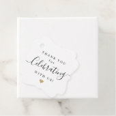 シンプルエレガント感謝していの結婚スクリプト フェイバータグ (インサイチュ)