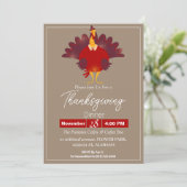 シンプルエレガント感謝祭フローラ秋 招待状 (スタンド正面)