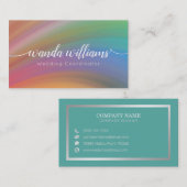 シンプルエレガント手書 名刺 (正面/裏面)