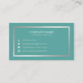 シンプルエレガント手書 名刺 (裏面)