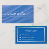 シンプルエレガント手書 名刺 (正面/裏面)