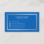 シンプルエレガント手書 名刺 (裏面)