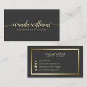 シンプルエレガント手書 名刺 (正面/裏面)