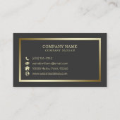 シンプルエレガント手書 名刺 (裏面)