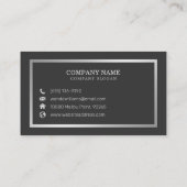 シンプルエレガント手書 名刺 (裏面)