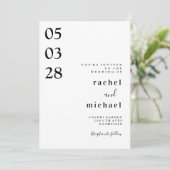 シンプルエレガント招待 招待状 (スタンド正面)