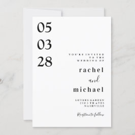 シンプルエレガント招待 招待状