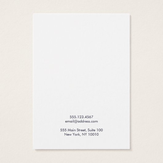 シンプルエレガント支部海軍イヤリングディスプレイカード (裏面)