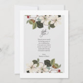 シンプルエレガント文字 |さん結婚ありがとう 招待状 (裏面)