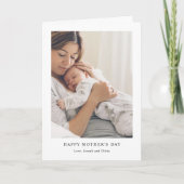 シンプルエレガント文字 | ハッピーマザーズデイ シーズンカード (正面)