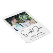 シンプルエレガント文字 |日付の保存 マグネット (右側)