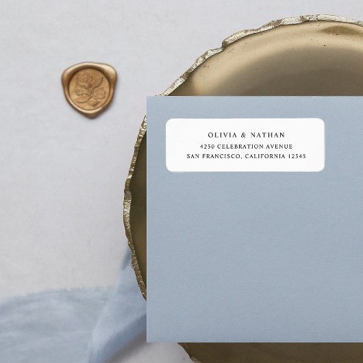 シンプルエレガント文字 |白黒 ラベル