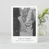 シンプルエレガント文字 | 結婚s セーブザデート (スタンド正面)