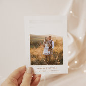 シンプルエレガント文字 | Boho日付を保存 案内ポストカード