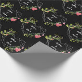 シンプルエレガント新郎氏結婚 ラッピングペーパー (角)