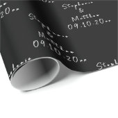 シンプルエレガント新郎氏結婚 ラッピングペーパー (ロールコーナー)