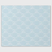 シンプルエレガント新郎氏結婚 ラッピングペーパー (フラット)