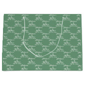 シンプルエレガント新郎氏結婚 ラージペーパーバッグ (正面)