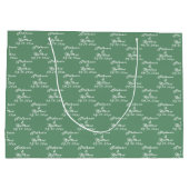 シンプルエレガント新郎氏結婚 ラージペーパーバッグ (裏面)