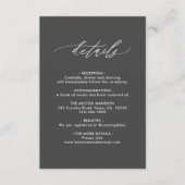 シンプルエレガント書グ結婚レイ詳細 エンクロージャーカード (正面)