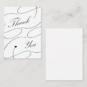 シンプルエレガント書感謝してい字 ノートカード (正面/裏面)