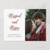シンプルエレガント書結婚したと写メリー真 ポストカード (正面)