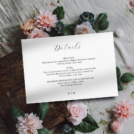 シンプルエレガント書結婚のエンクロージャカード エンクロージャーカード