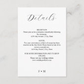 シンプルエレガント書結婚のエンクロージャカード エンクロージャーカード (正面)