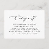 シンプルエレガント書結婚の願い井戸En エンクロージャーカード (正面)