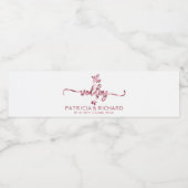 シンプルエレガント書結婚の ペットボトルラベル (シングルラベル)