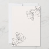 シンプルエレガント書結婚文字 招待状 (裏面)