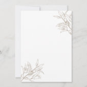 シンプルエレガント書結婚文字 招待状 (裏面)