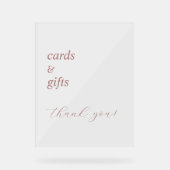 シンプルエレガント書結婚跡アクリル標識 アクリルサイン (正面)