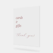 シンプルエレガント書結婚跡アクリル標識 アクリルサイン (傾斜)