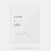 シンプルエレガント書結婚跡アクリル標識 アクリルサイン (正面)